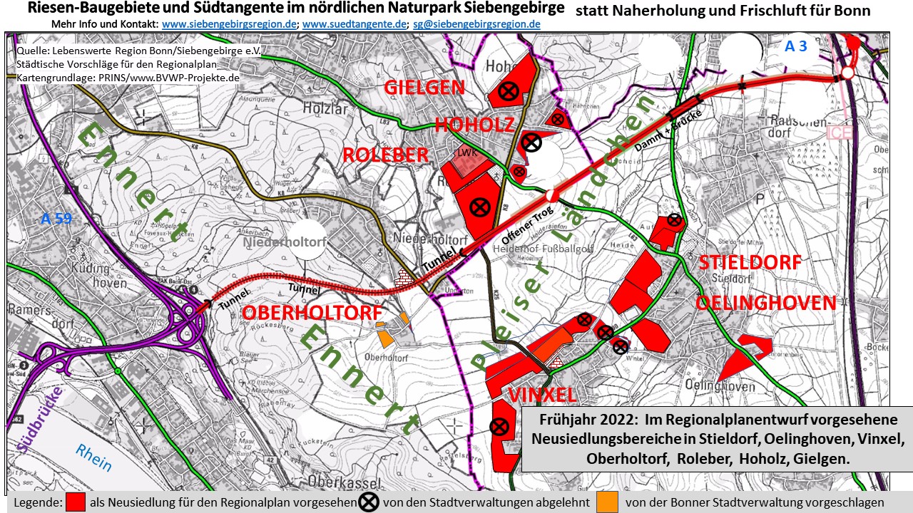 Regionalplanentwurf: Neue Siedlungsbereiche in der Siebengebirgsregion